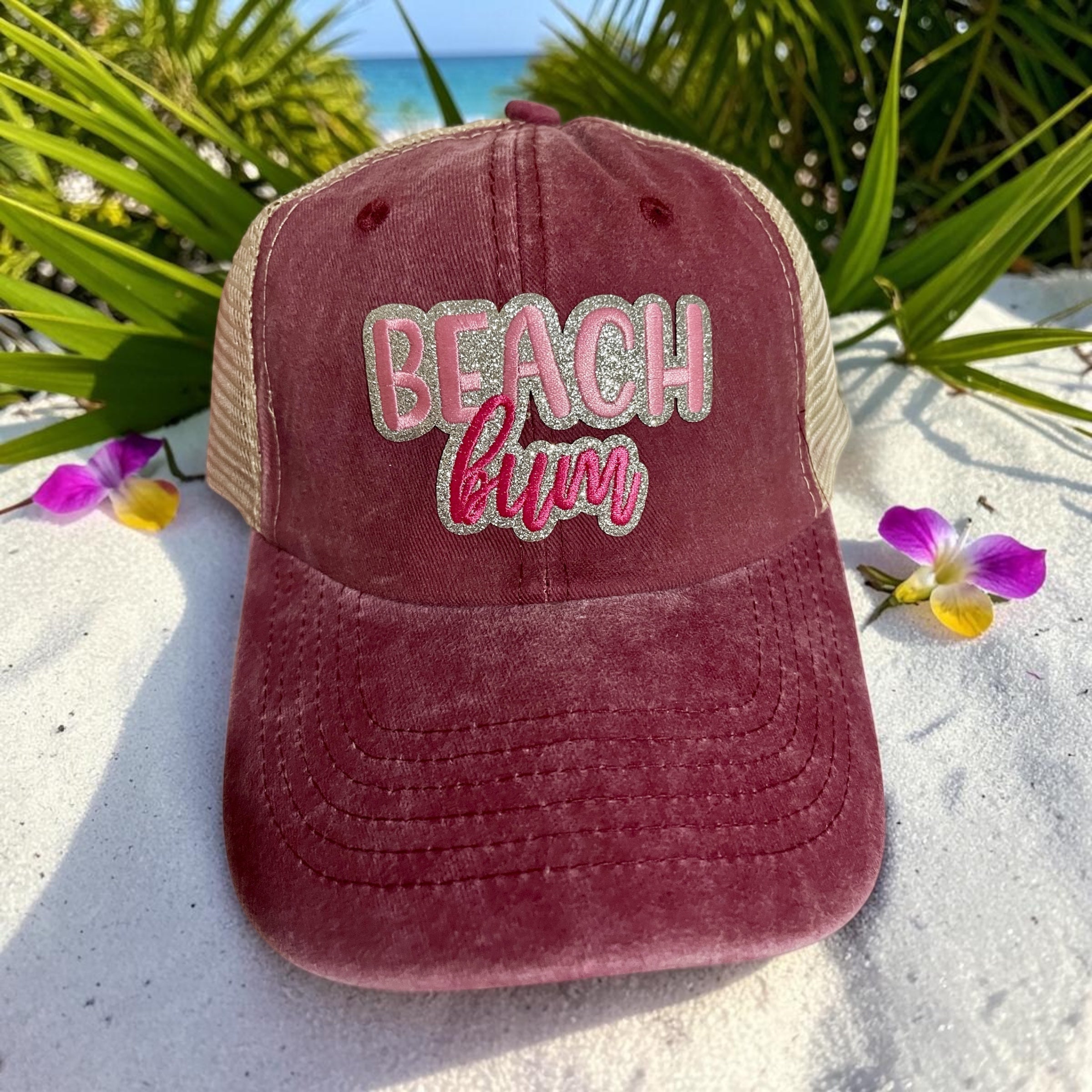 Burgundy Beach Bum